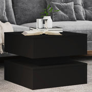 Salontafel 50x50x40 cm zwart LED