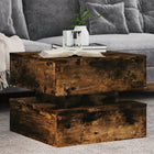 Salontafel 50x50x40 cm gerookt eiken bewerkt hout