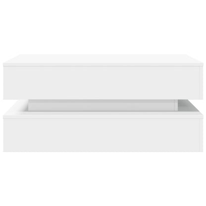 Salontafel Met Led-Verlichting Wit