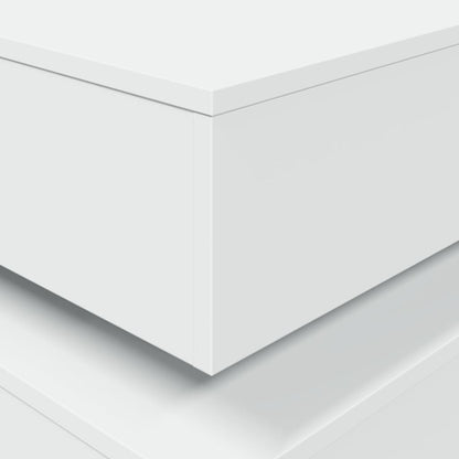 Salontafel Met Led-Verlichting Wit