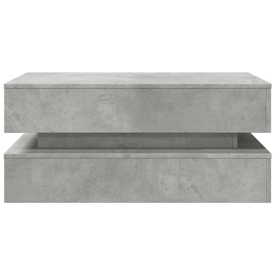 Salontafel Met Led-Verlichting Betongrijs