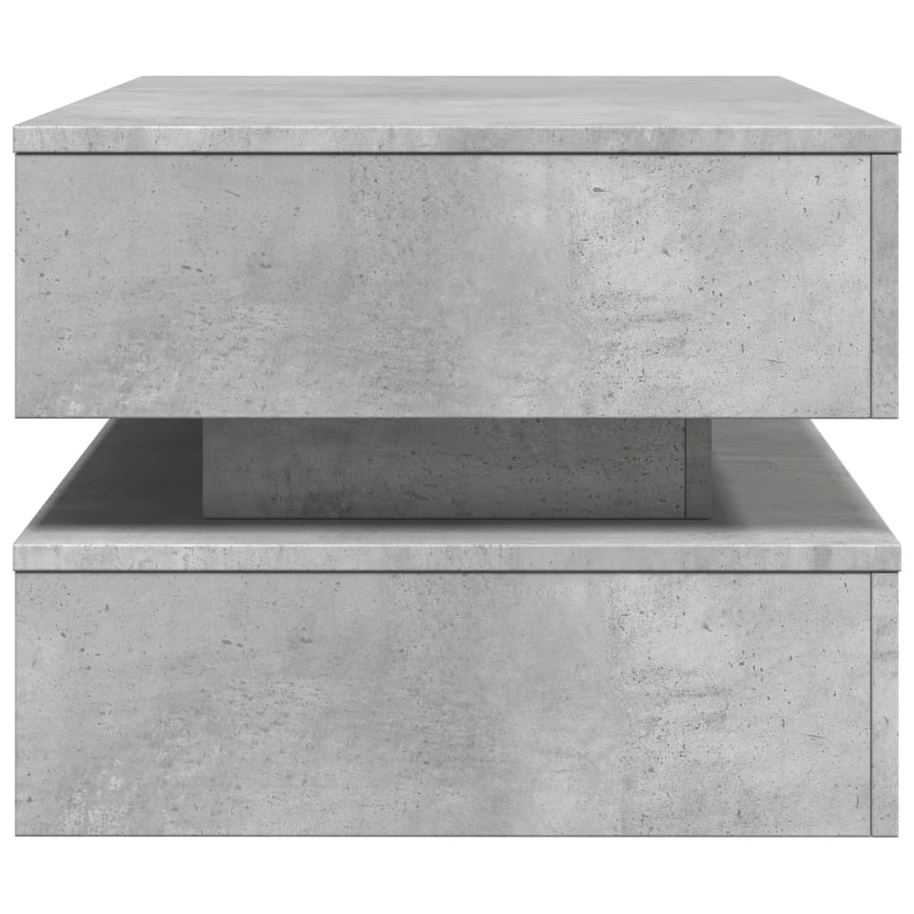 Salontafel Met Led-Verlichting Betongrijs