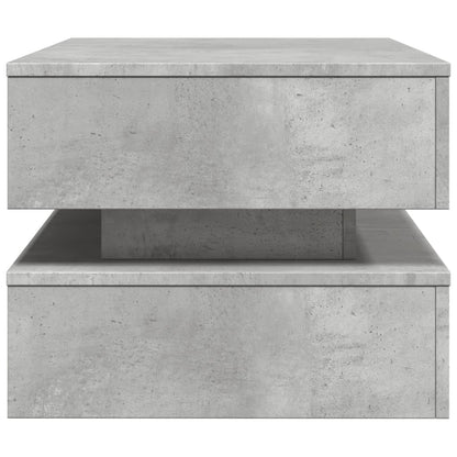 Salontafel Met Led-Verlichting Betongrijs