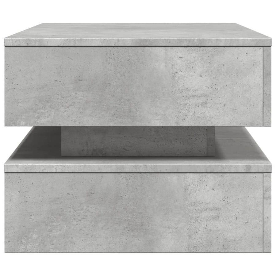 Salontafel Met Led-Verlichting Betongrijs