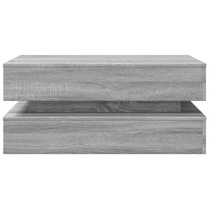 Salontafel Met Led-Verlichting Eiken Grijs sonoma