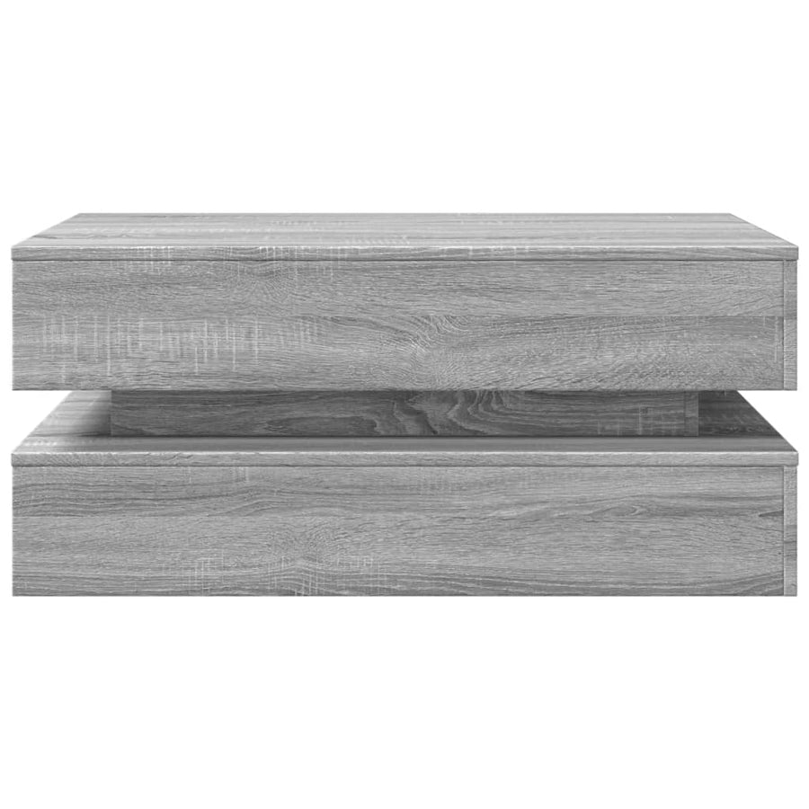 Salontafel Met Led-Verlichting Eiken Grijs sonoma