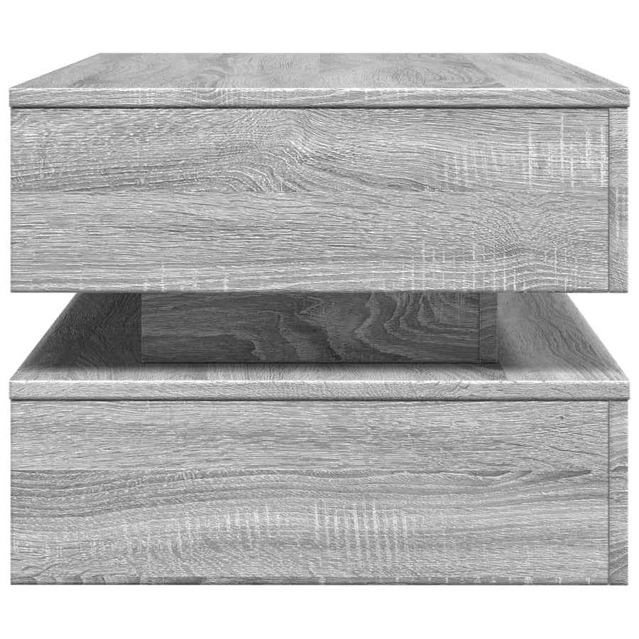 Salontafel Met Led-Verlichting Eiken Grijs sonoma