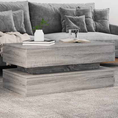 Salontafel Met Led-Verlichting Eiken Grijs sonoma