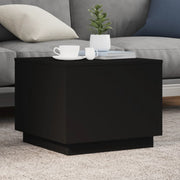 Salontafel 50x50x40 cm zwart LED