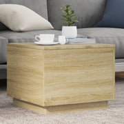 Salontafel 50x50x40 cm sonoma eiken LED