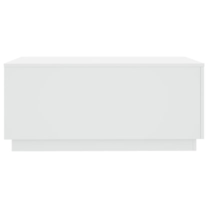 Salontafel met LED-verlichting 90x50x40 cm wit Wit