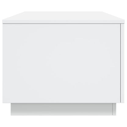 Salontafel met LED-verlichting 90x50x40 cm wit Wit