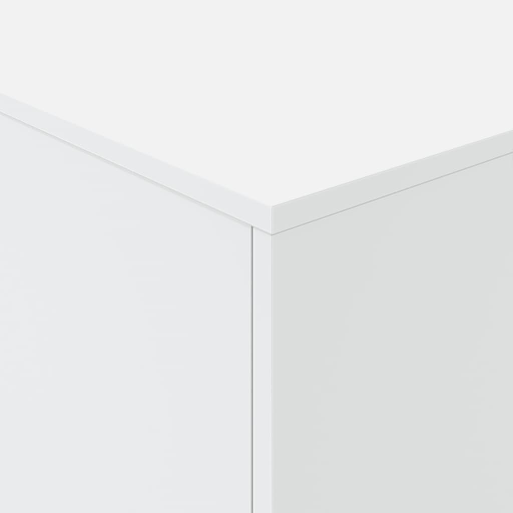 Salontafel met LED-verlichting 90x50x40 cm wit Wit