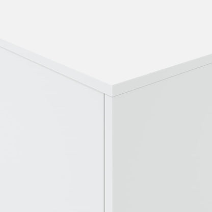 Salontafel met LED-verlichting 90x50x40 cm wit Wit