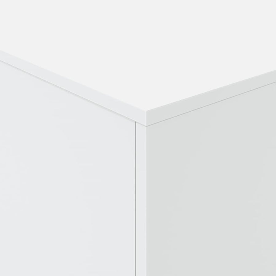 Salontafel met LED-verlichting 90x50x40 cm wit Wit