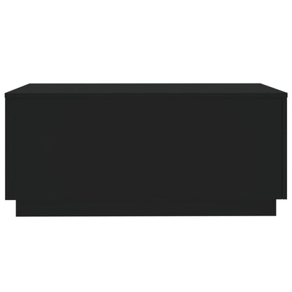 Salontafel met LED-verlichting 90x50x40 cm zwart