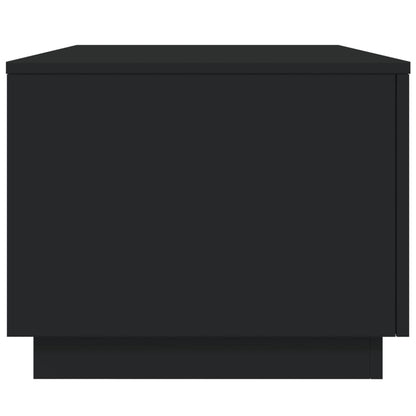 Salontafel met LED-verlichting 90x50x40 cm zwart