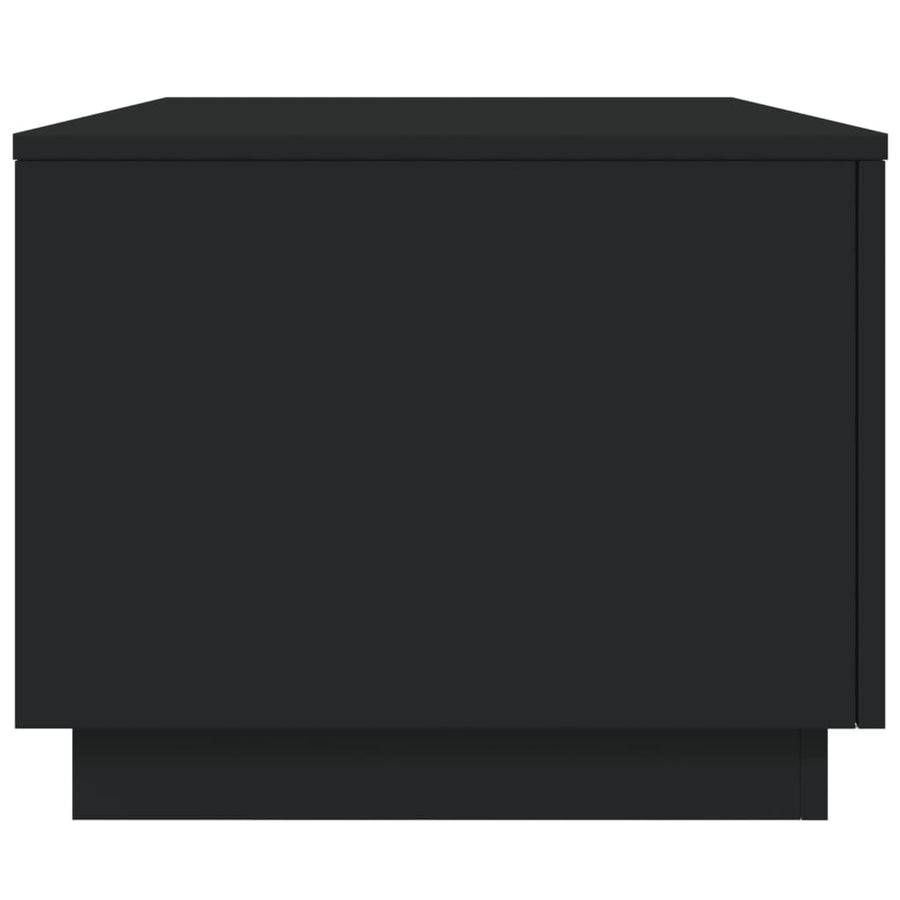 Salontafel met LED-verlichting 90x50x40 cm zwart