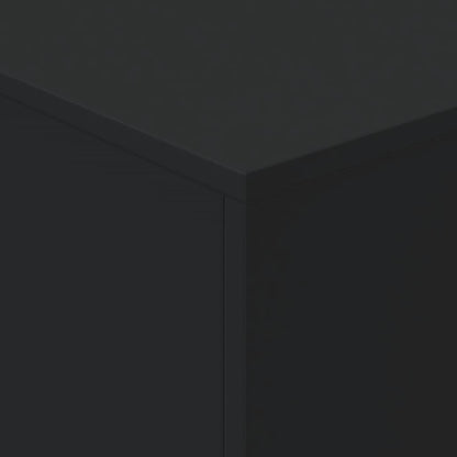 Salontafel met LED-verlichting 90x50x40 cm zwart