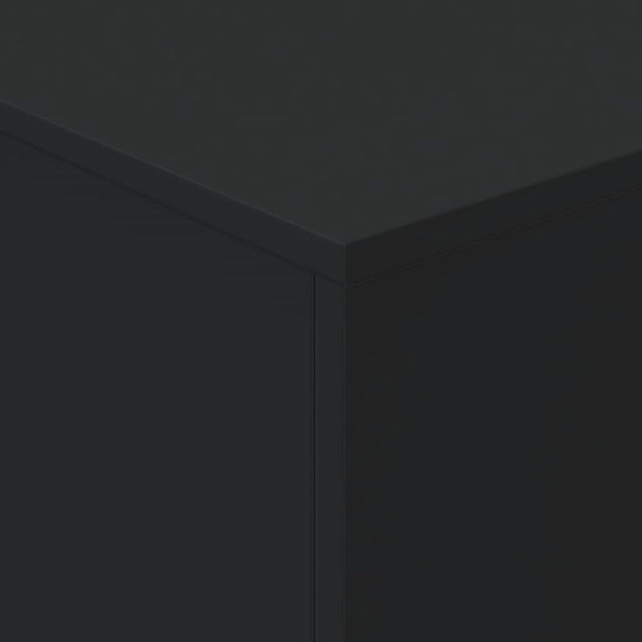 Salontafel met LED-verlichting 90x50x40 cm zwart