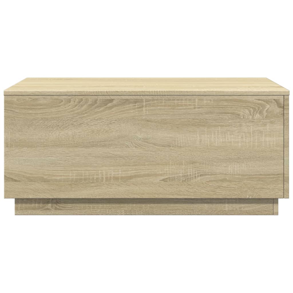 Salontafel met LED-verlichting 90x50x40 cm sonoma eikenkleurig Sonoma eiken