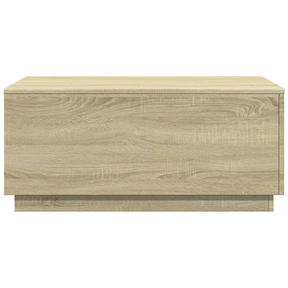 Salontafel met LED-verlichting 90x50x40 cm sonoma eikenkleurig Sonoma eiken