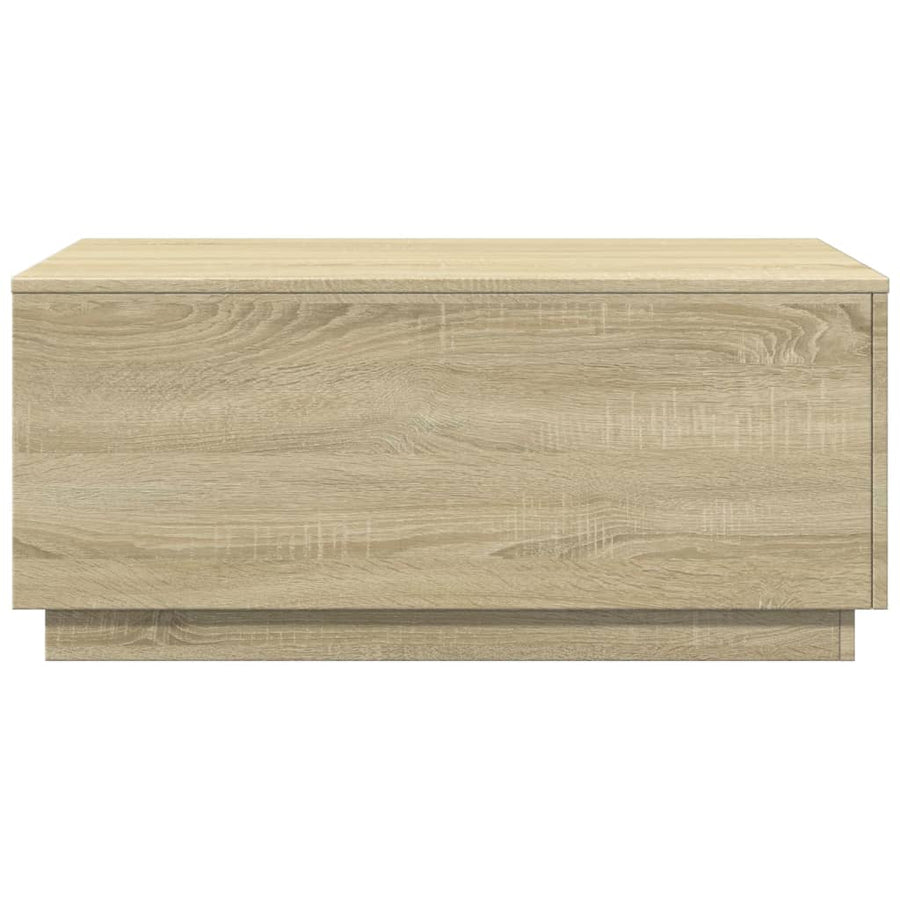 Salontafel met LED-verlichting 90x50x40 cm sonoma eikenkleurig Sonoma eiken
