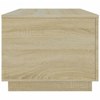 Salontafel met LED-verlichting 90x50x40 cm sonoma eikenkleurig Sonoma eiken