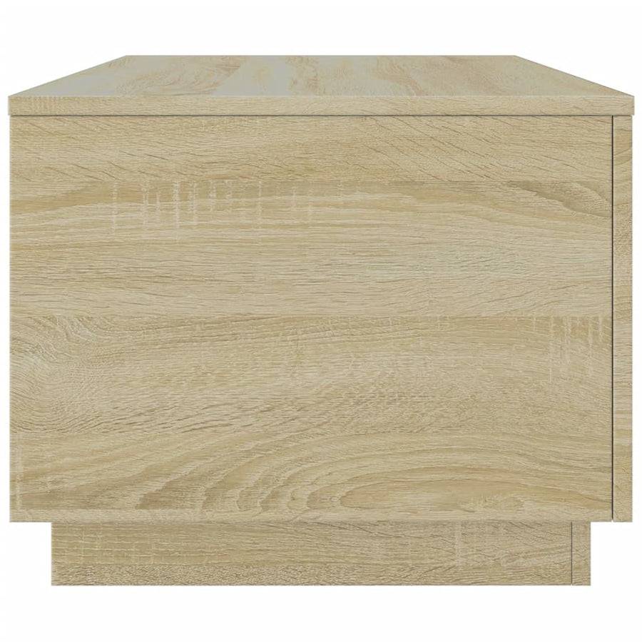 Salontafel met LED-verlichting 90x50x40 cm sonoma eikenkleurig Sonoma eiken