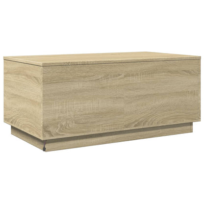 Salontafel met LED-verlichting 90x50x40 cm sonoma eikenkleurig Sonoma eiken