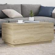 Salontafel 90x50x40 cm sonoma eiken LED