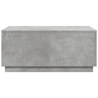 Salontafel met LED-verlichting 90x50x40 cm betongrijs Betongrijs