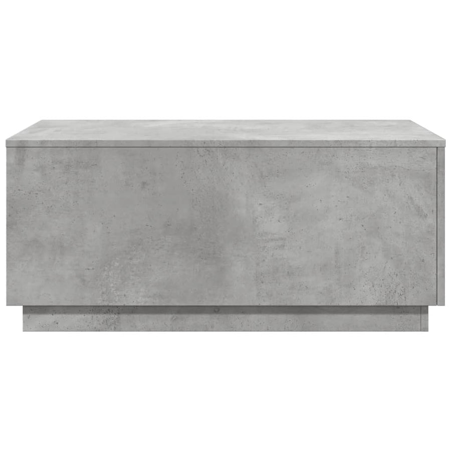 Salontafel met LED-verlichting 90x50x40 cm betongrijs Betongrijs