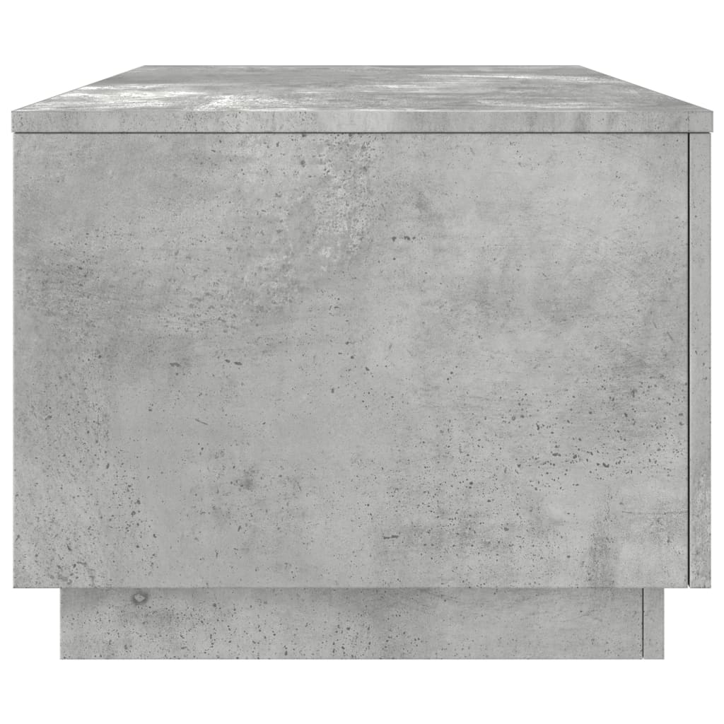 Salontafel met LED-verlichting 90x50x40 cm betongrijs Betongrijs