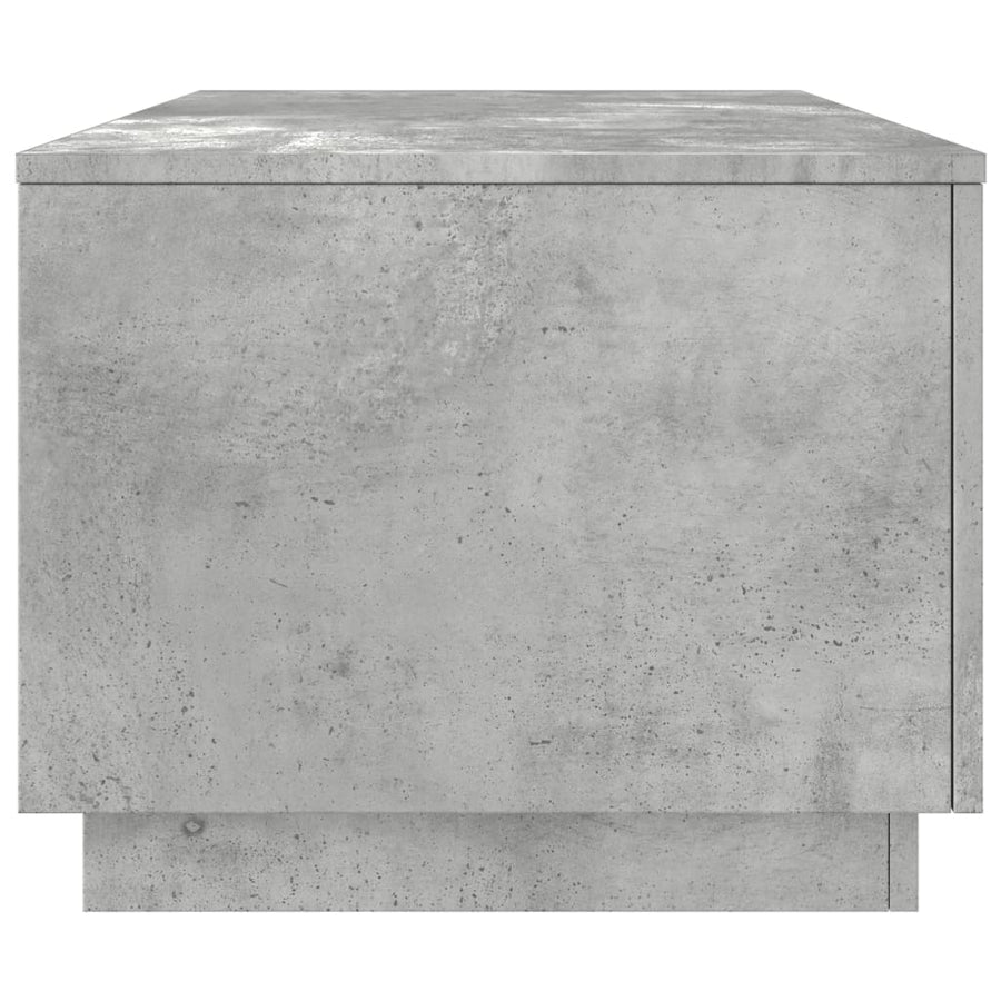 Salontafel met LED-verlichting 90x50x40 cm betongrijs Betongrijs