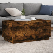 Salontafel 90x50x40 cm gerookt eiken LED