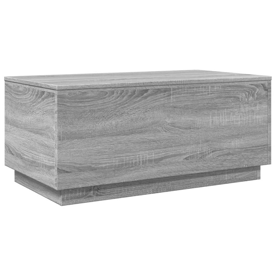Salontafel met LED-verlichting 90x50x40 cm grijs sonoma eiken Grijs sonoma