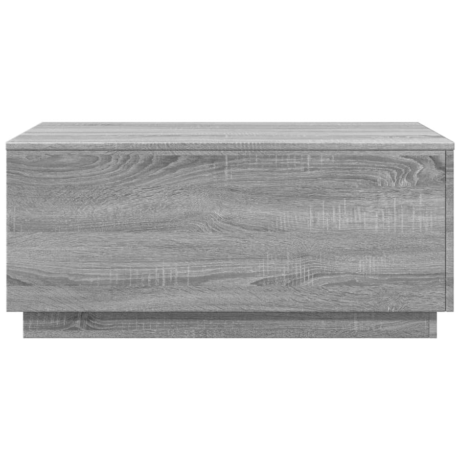 Salontafel met LED-verlichting 90x50x40 cm grijs sonoma eiken Grijs sonoma