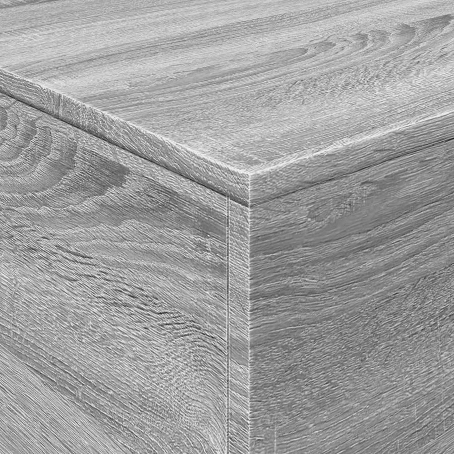Salontafel met LED-verlichting 90x50x40 cm grijs sonoma eiken Grijs sonoma