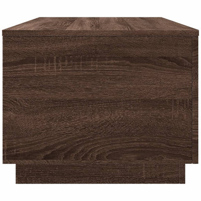 Salontafel met LED-verlichting 90x50x40 cm bruineikenkleurig