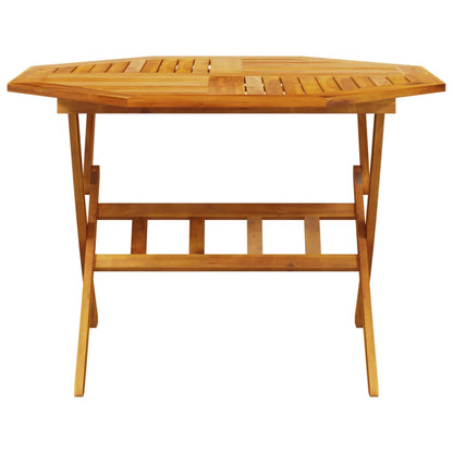Tuintafel inklapbaar Ø110x75 cm massief acaciahout