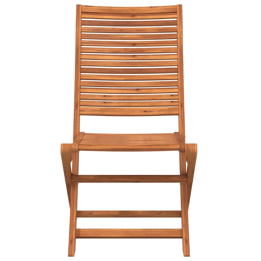 Tuinstoelen inklapbaar 2 st massief acaciahout