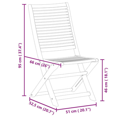 Tuinstoelen Inklapbaar Massief Acaciahout 4