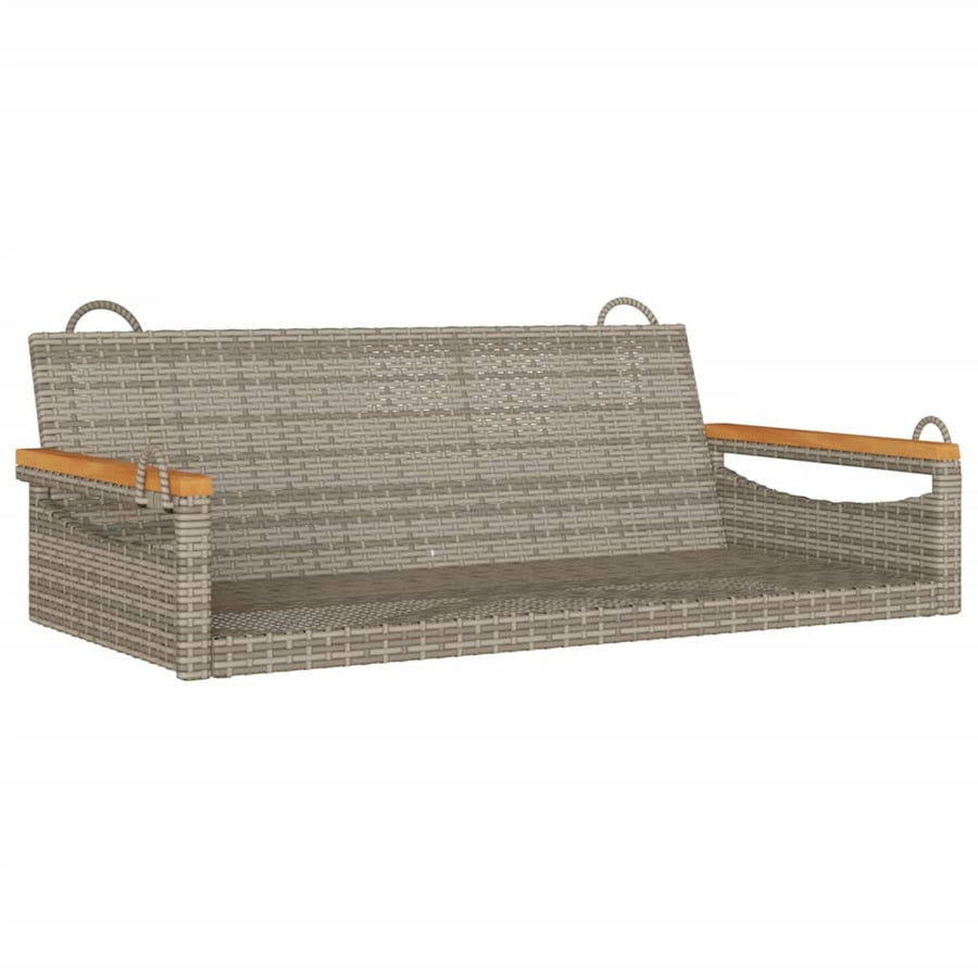 Schommelbank Poly Rattan 1 109 x 62 x 40 cm Grijs