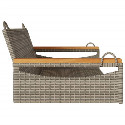Schommelbank Poly Rattan 1 109 x 62 x 40 cm Grijs