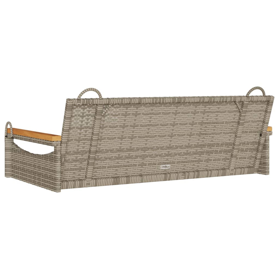Schommelbank Poly Rattan 1 109 x 62 x 40 cm Grijs