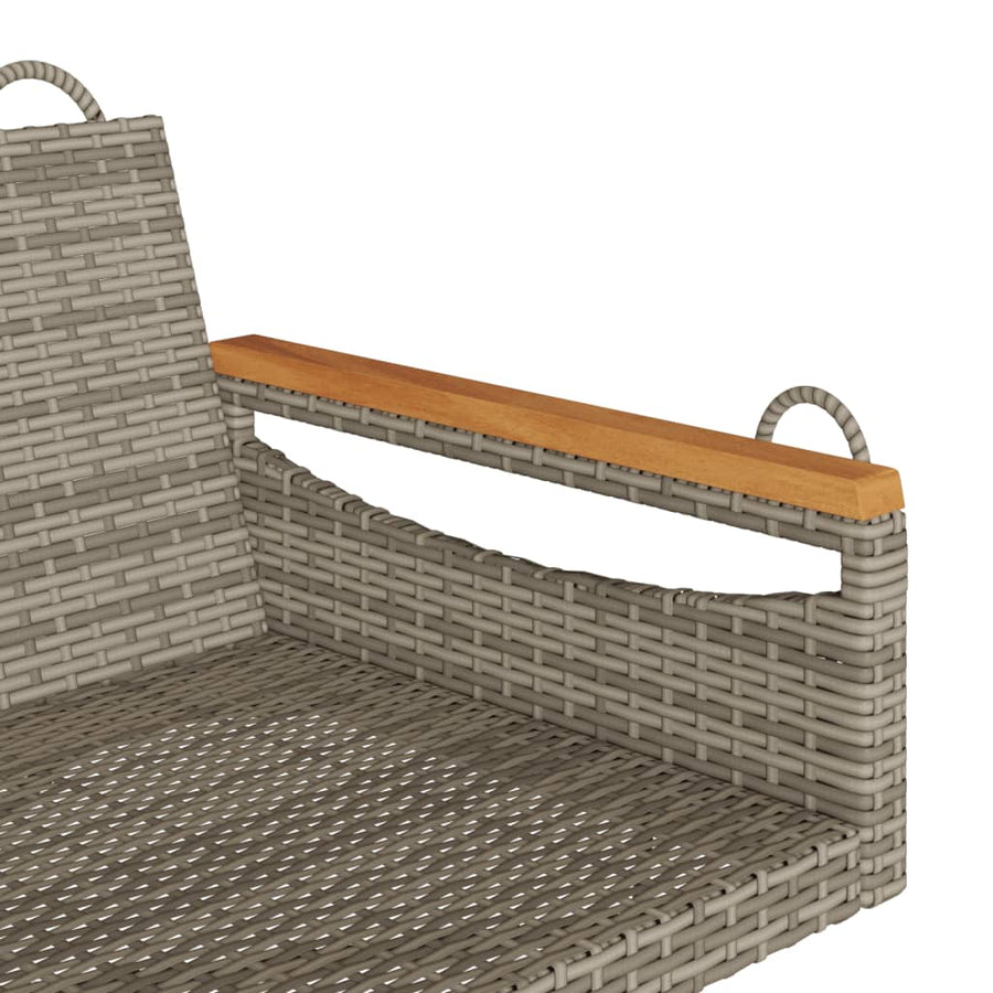 Schommelbank Poly Rattan 1 109 x 62 x 40 cm Grijs