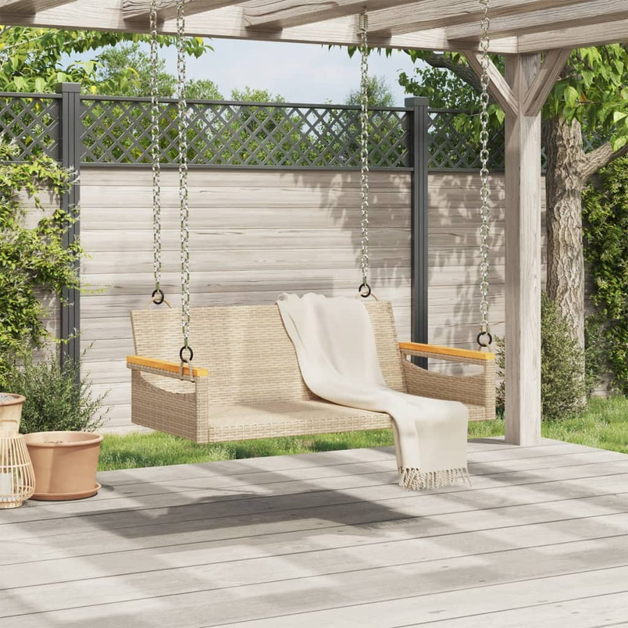 Schommelbank Poly Rattan 1