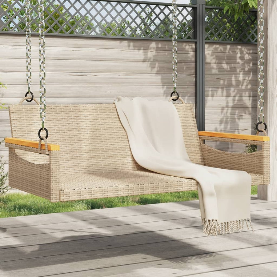 Schommelbank Poly Rattan 1