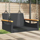 Rocking chair 63x62x40 cm poly rattan black
